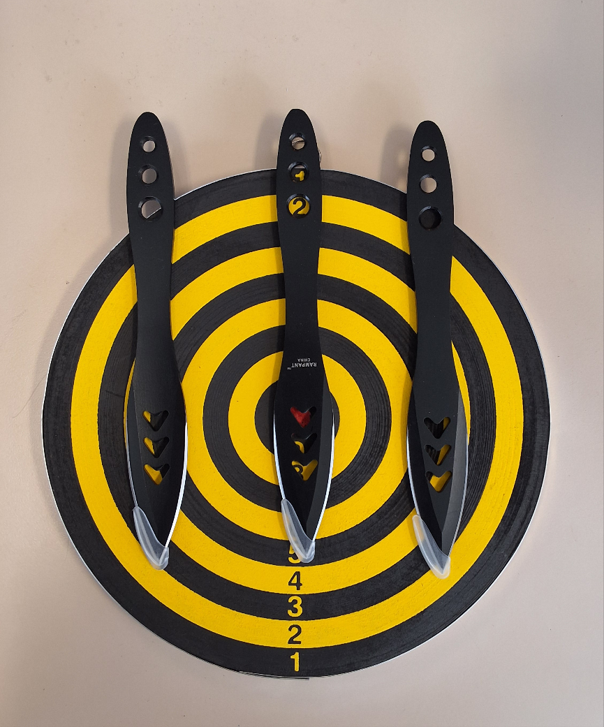 Dart Board & Throwing Knives