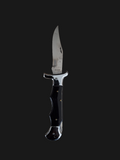 Black Handle Silver Manual Knife