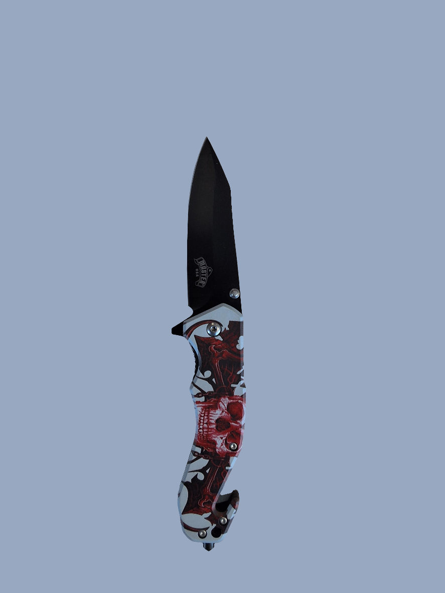 Red Skull w Wings Folder