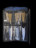 6 pc Tan Throwing Knives