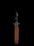 Wooden Grenade Handle Pocket Knife