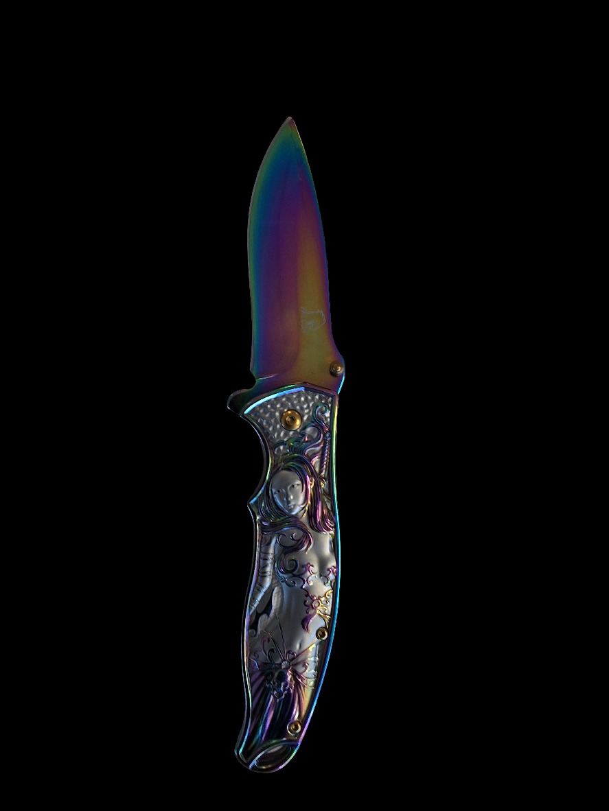 Rainbow Mermaid Pocket Knife