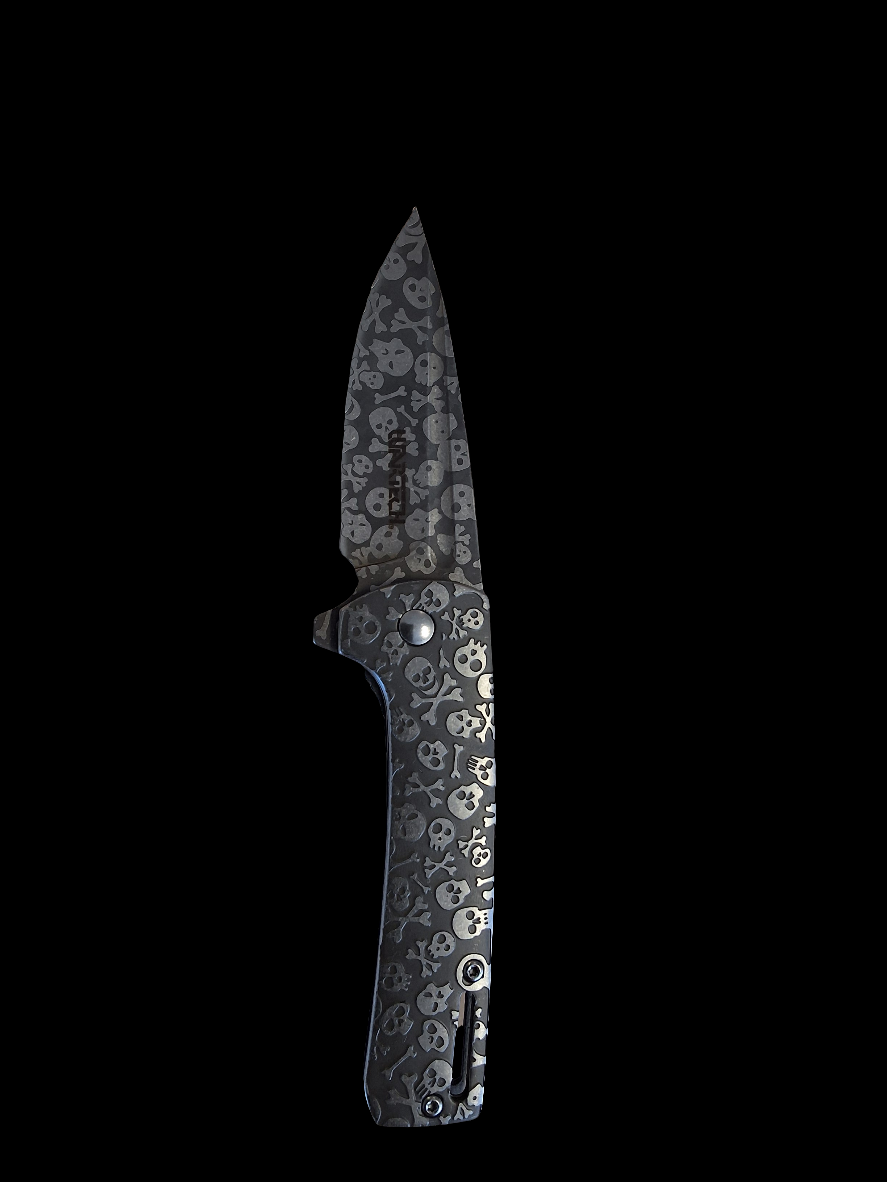Silver skull & Bone Knife