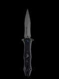 Blk on Silver Grid Pattern Knife
