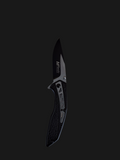 Blk & Grey Folding Knife