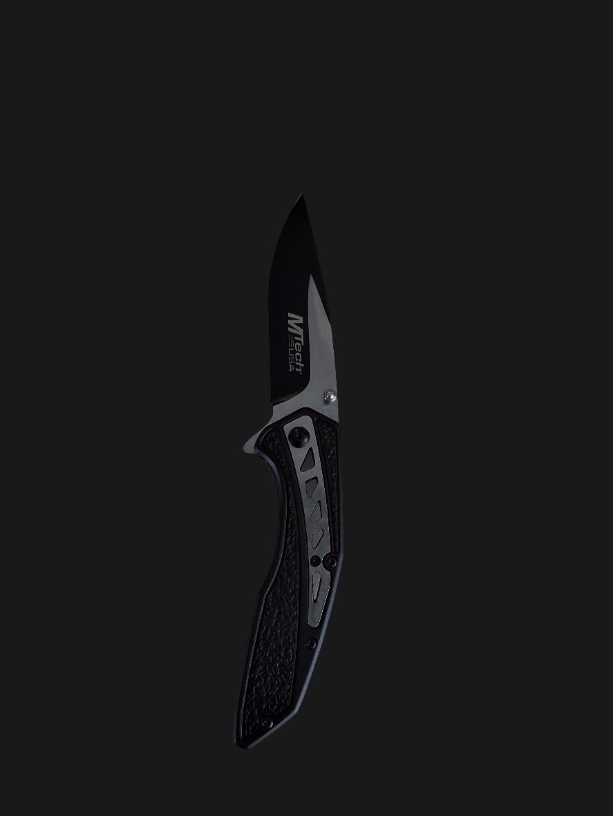 Blk & Grey Folding Knife