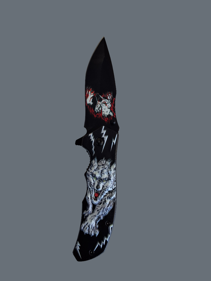 Lightning Wolf Pocket Knife #9321