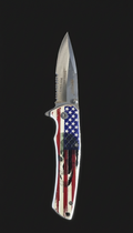 American Flag Skull Knife