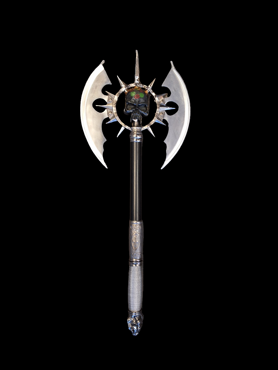 Fantasy Skull Axe Spiked
