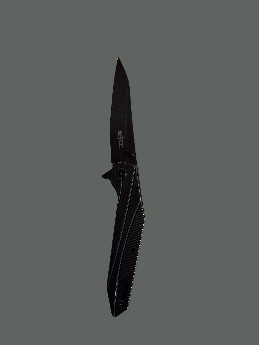 SIlver Ridged Handle Folder
