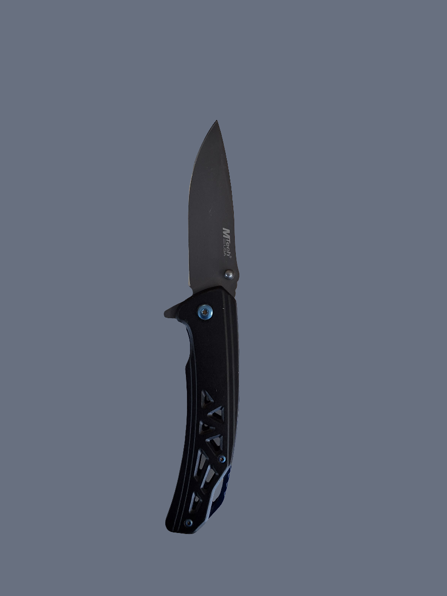 Blk & Grey Folding Knife