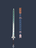 Over Watch Sword Blue & Bronze Sheath