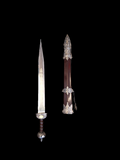 Ornate Brown Gladius w/ stand