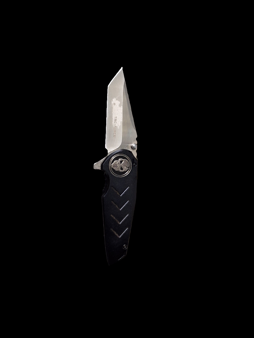 Blk Folder W Skull