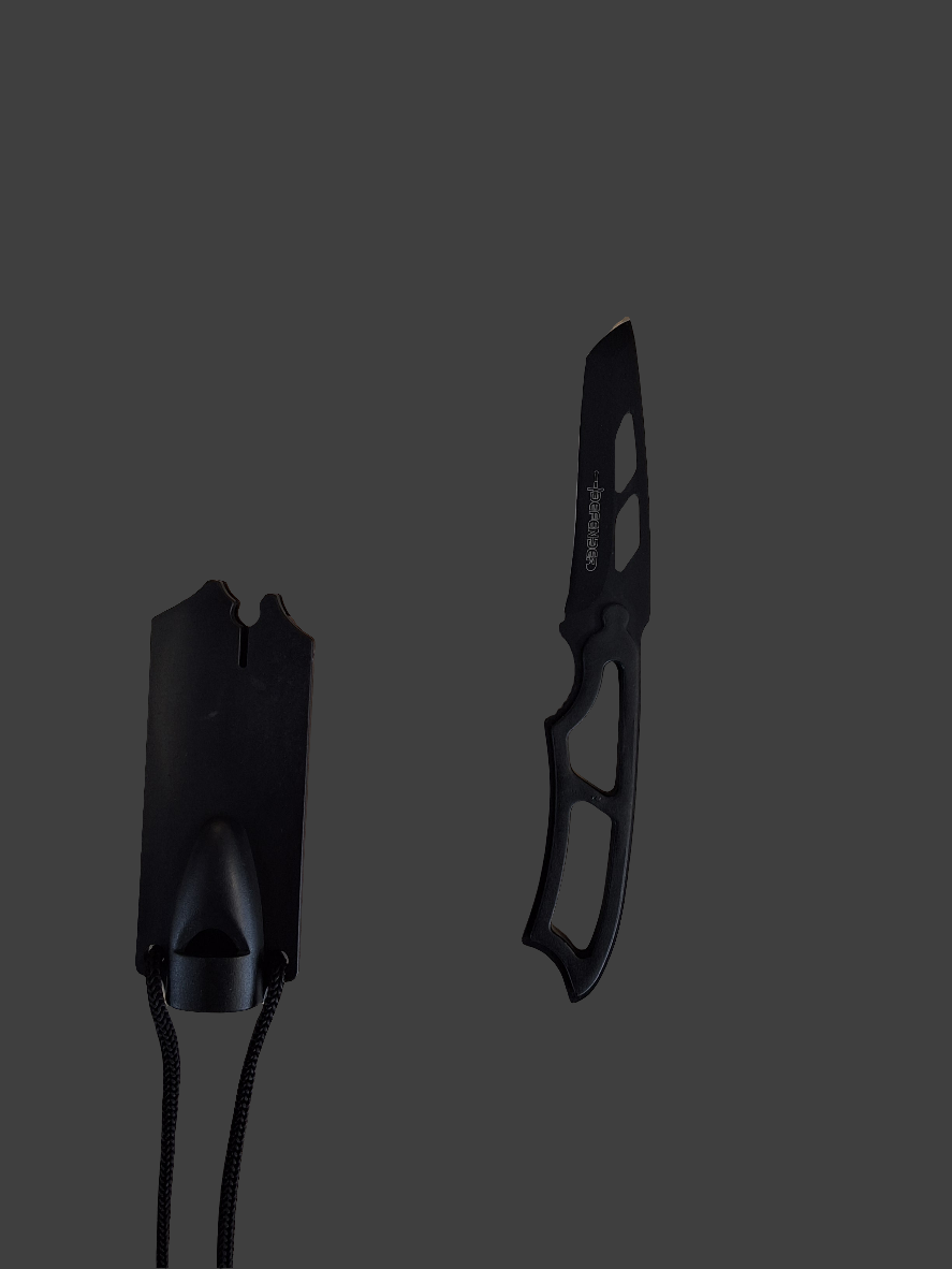 Small Blk Knife W Kydex Sheath