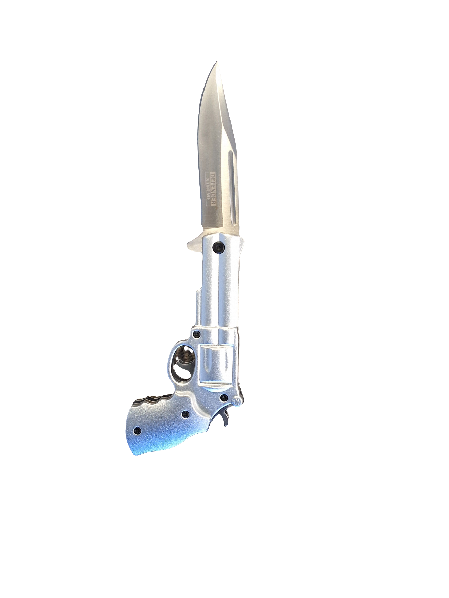 Silver Revolver Knife