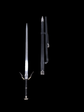 Witcher Sword W Yellow & Black lightning style sword