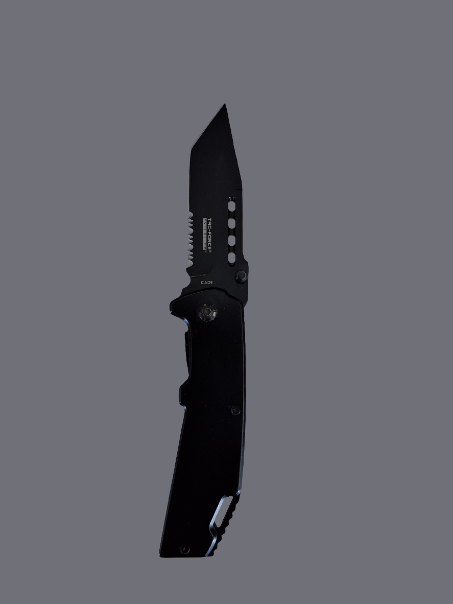 Blk TF Folder W Serrated Edge