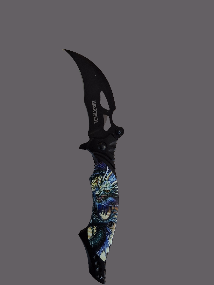 Blue, Grn Dragon Karambit BLK