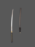 Blk Gold Floral Sheath Katana