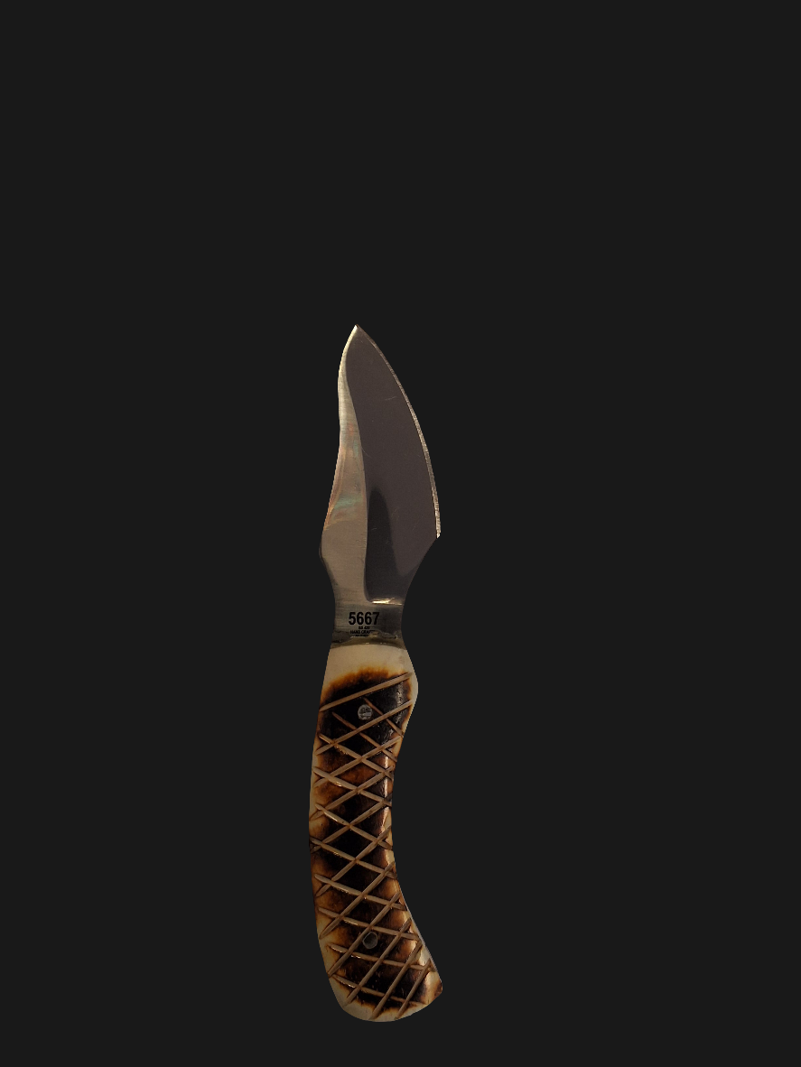 Cross Hash Bone Knife