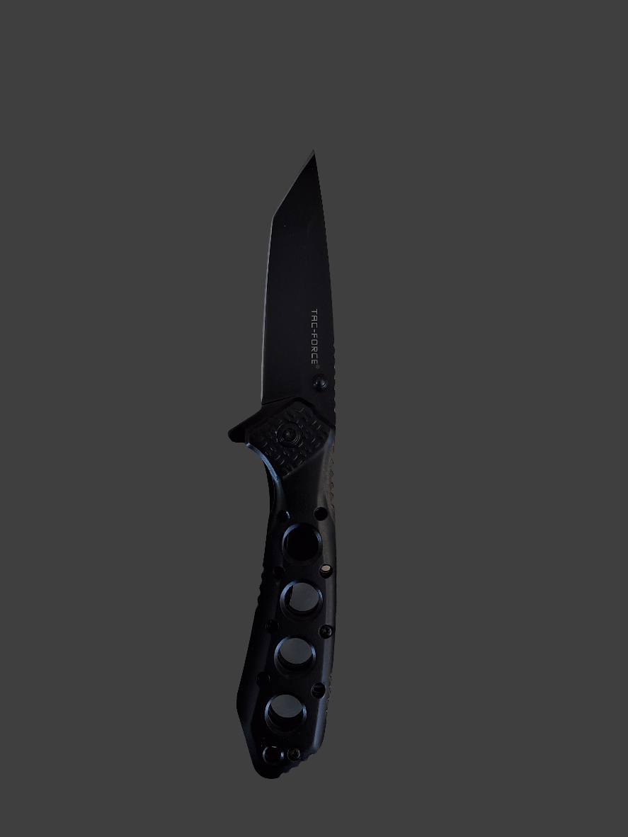 Black Folder W Holes in Handle