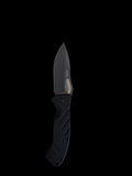 Black Handle Folder W Loop Blade
