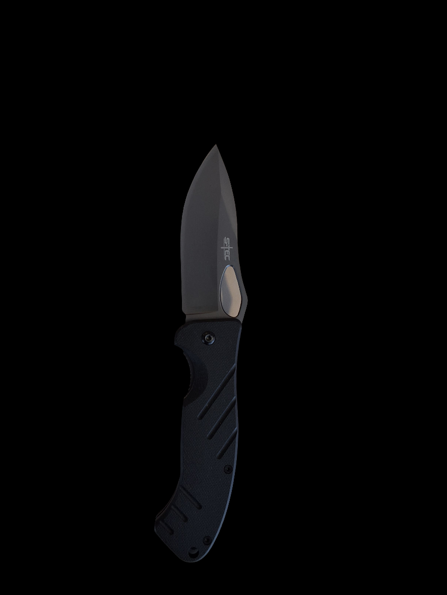Black Handle Folder W Loop Blade