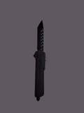 Black OTF Blade Rubber W Grid Handle