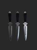 3 pc Silver Throwers W Blk