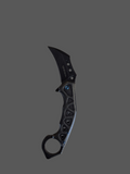Stonewash Karambit Blue Screws
