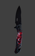 Red Bio Skull Safety Knife