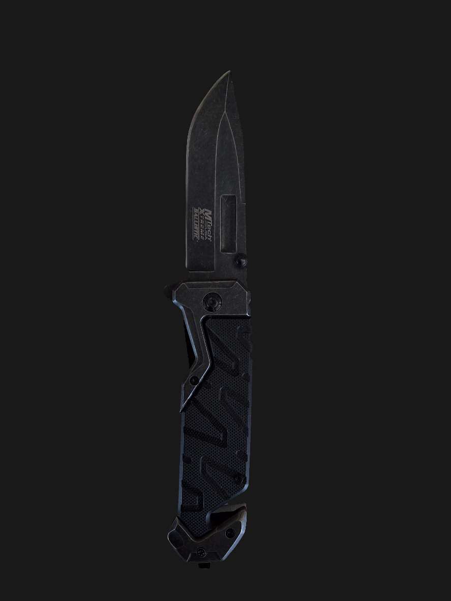 Black Safety Knife G10 Grip