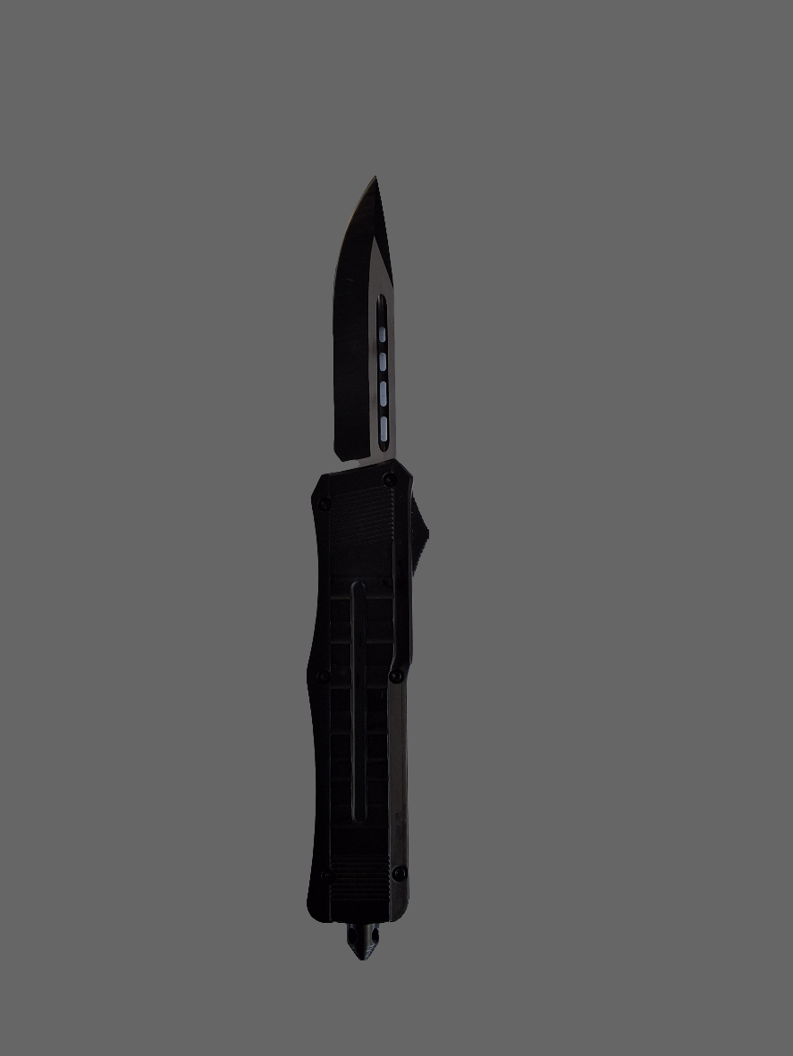 Blk OTF w 10 Squares on Handle