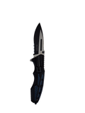 Blk/Blue Handle W/Flashlight Folder