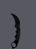 All Black Folding Karambit (Spring)