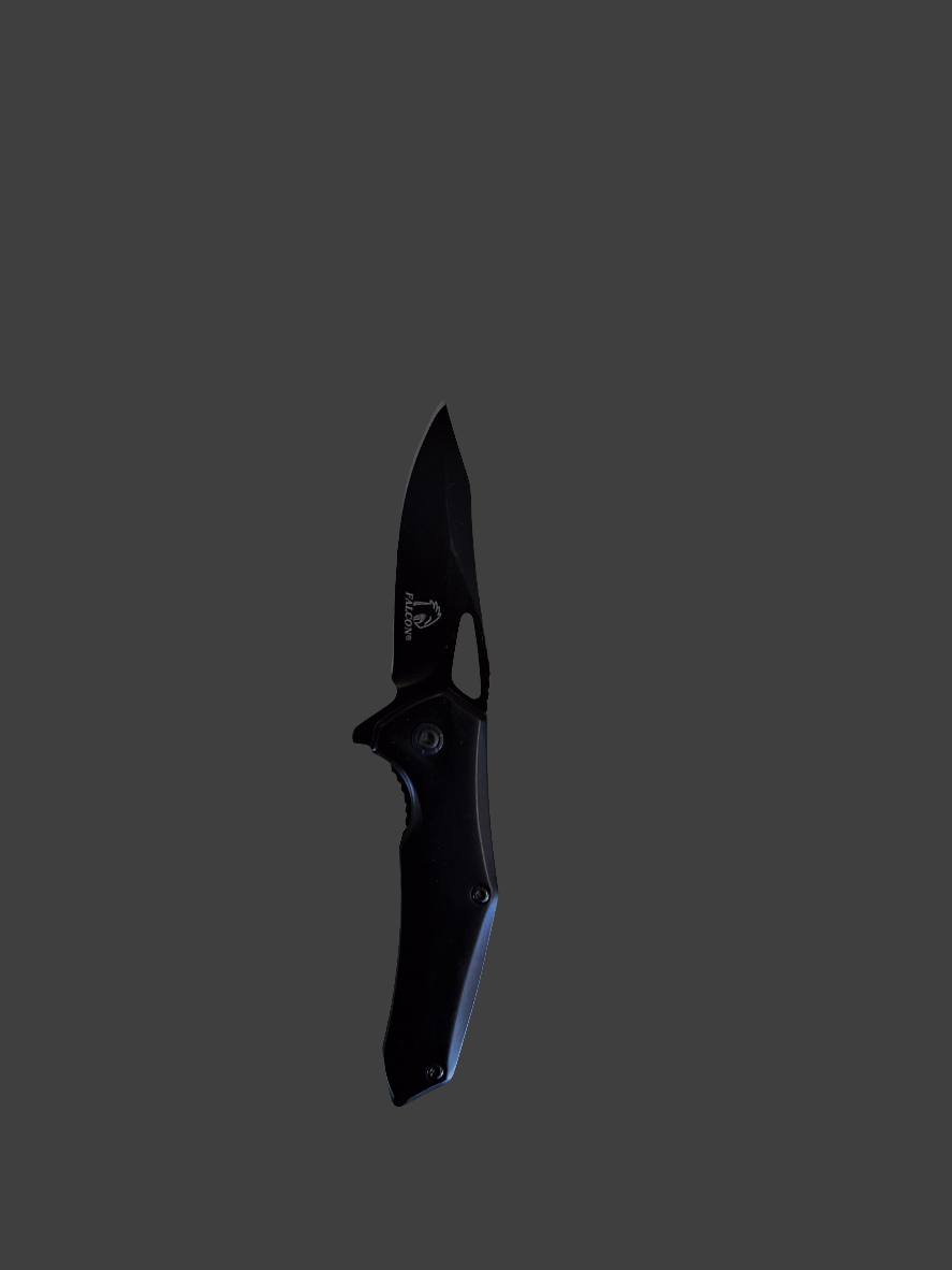 Small Black Folding Knife Sping Assisted