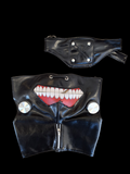 Tokyo Ghoul Mask BLK W Slvr Rounds