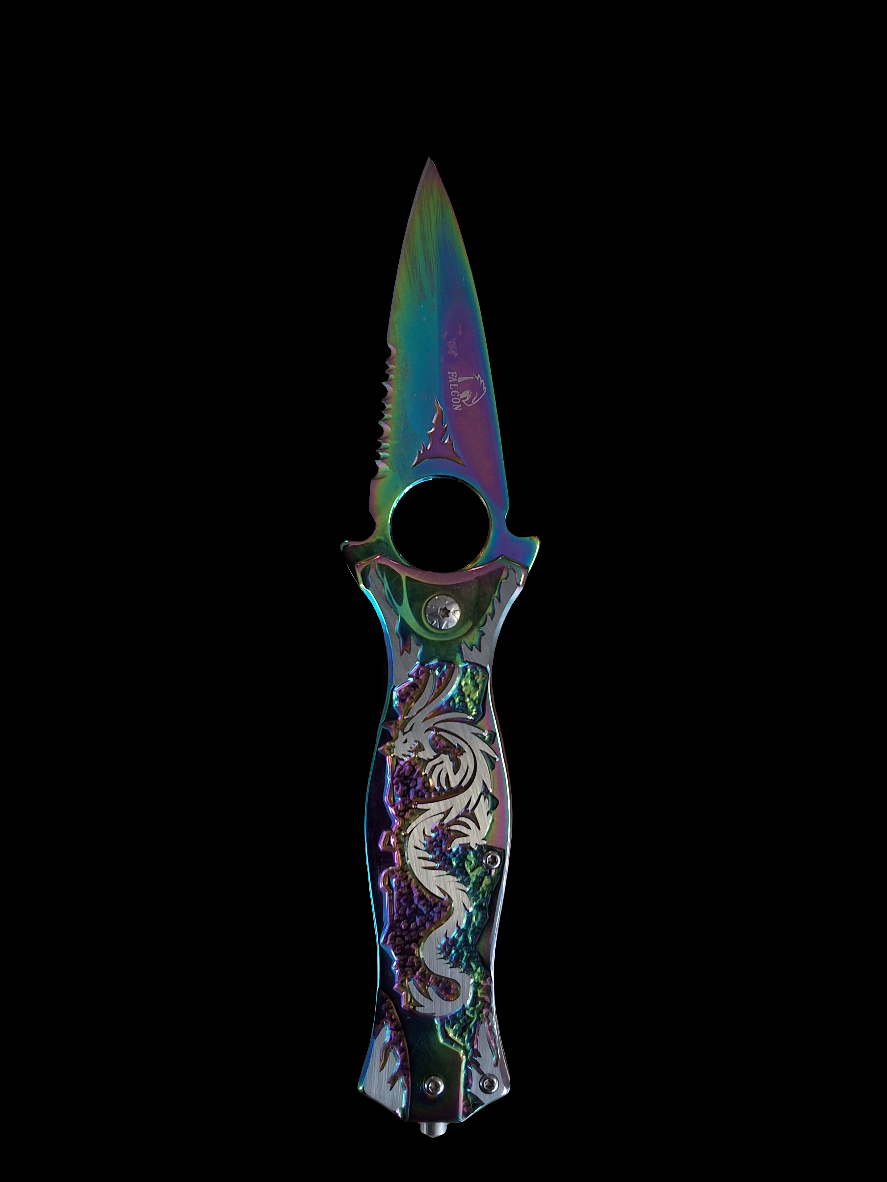 Rainbow Dragon Folder W Ring