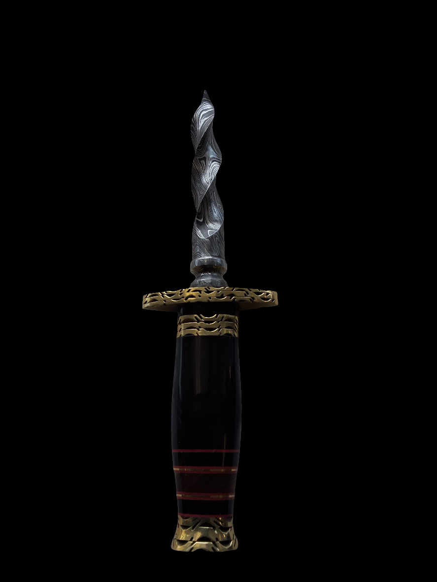 Damascus Cyclone W/ BLK Handle