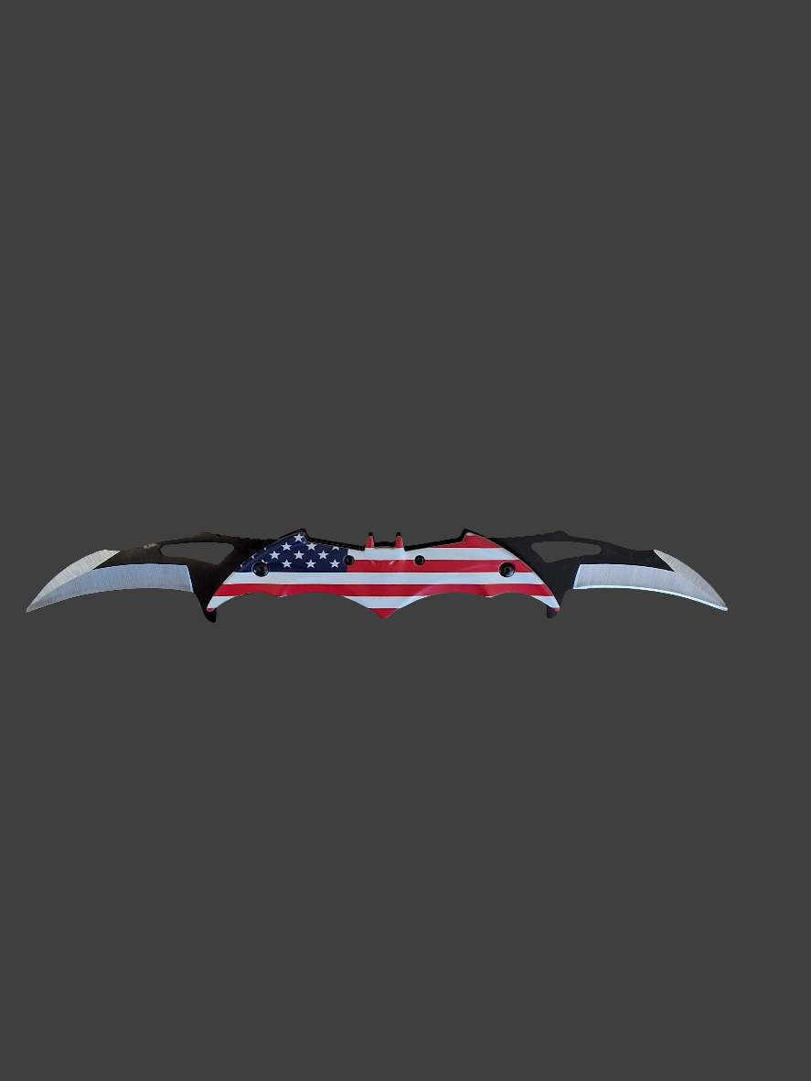 US Flag Batman Double Blade