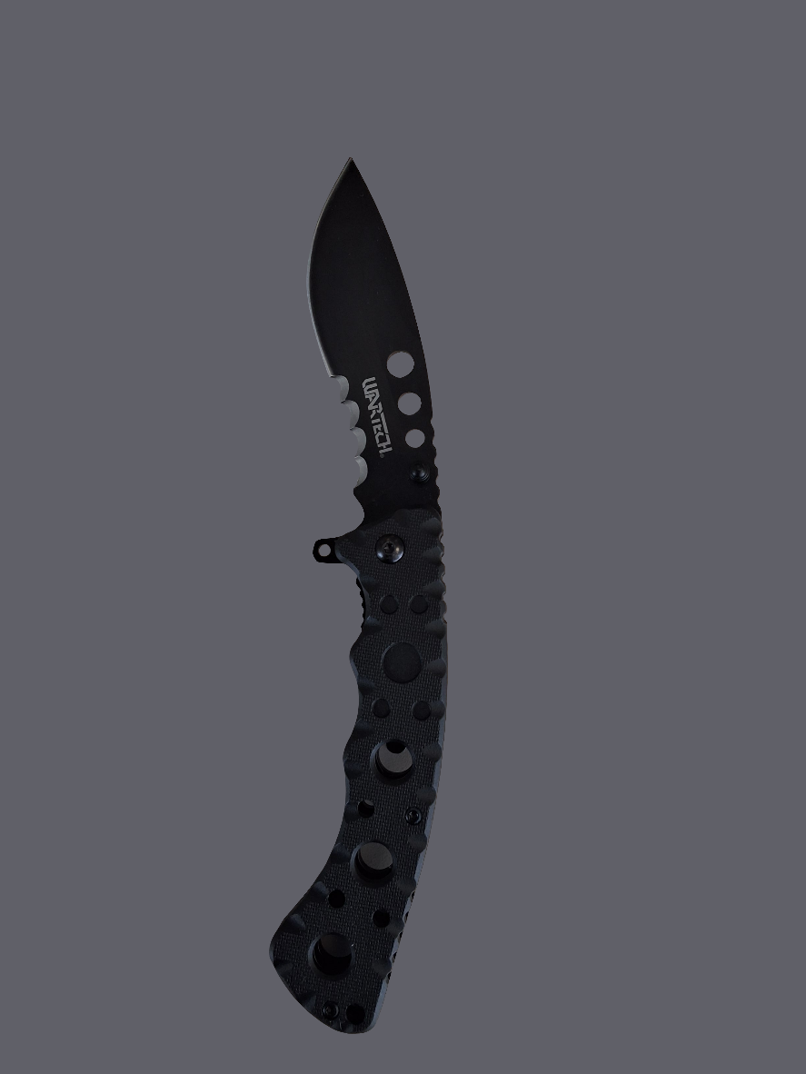 Black Pocket Knife Wholes in Handle