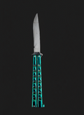 Green Metalic Butterfly Knife