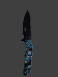 Blue Reaper Grey Fire Knife