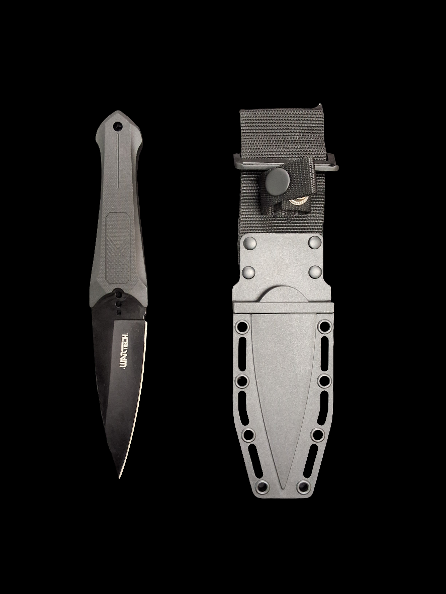 Tactical Knife W Leaf Blade