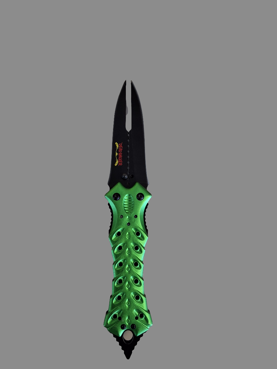 Green Double Blade Knife