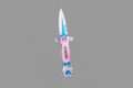 Pink and blue Princess knife #1421