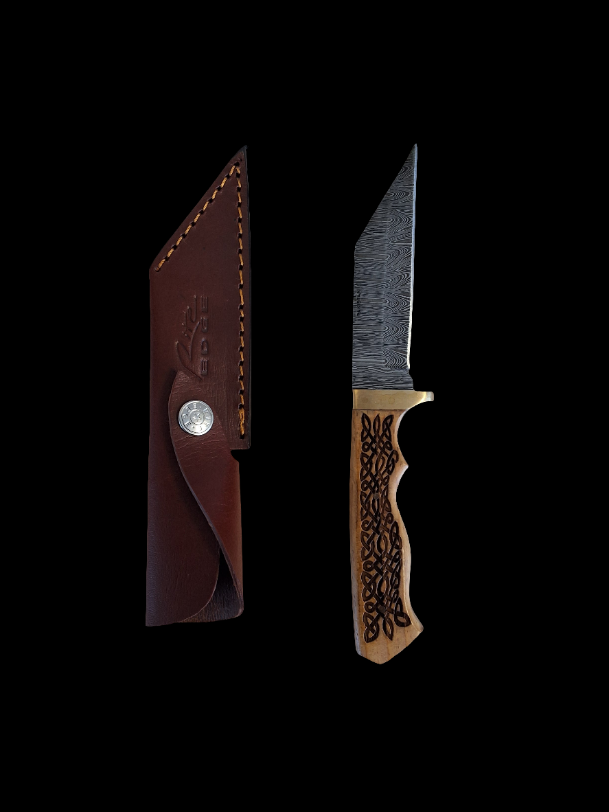 Damascus tanto Straight Blade