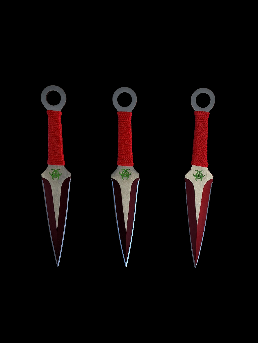 Red Biohazard Throwers