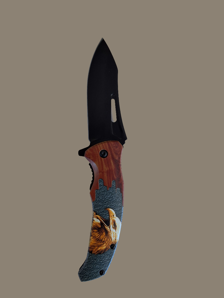 Gold Eagle Wood Knife